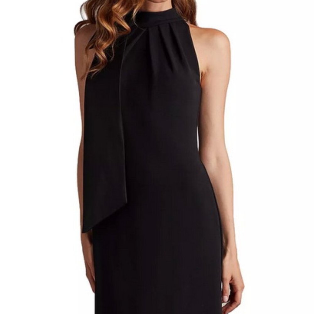 Tadashi Shoji Black Bow Neck Gown - Picture 7 of 7